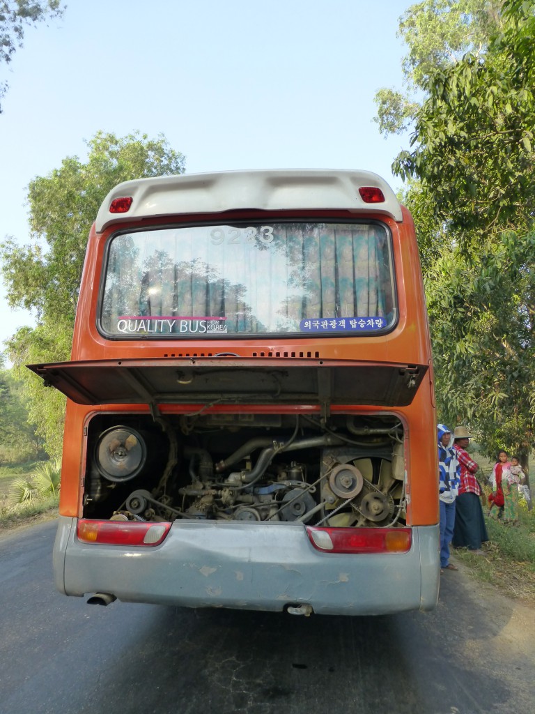 Local buses in Myanmar