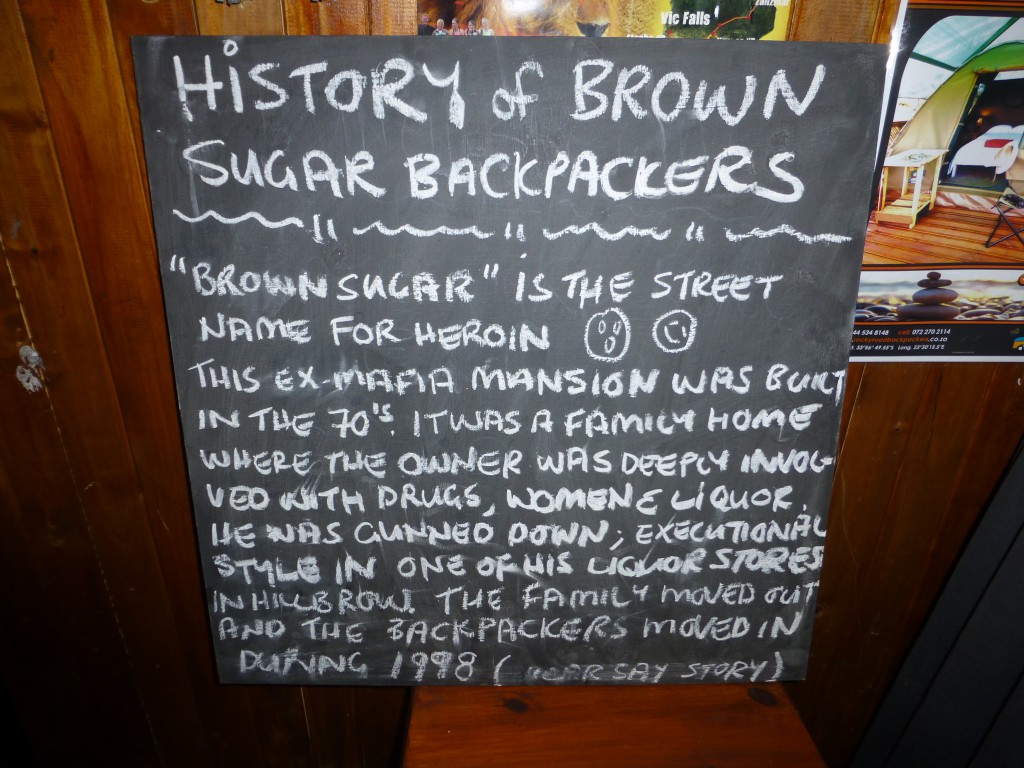 History of Brown Sugar Backpackers Lodge