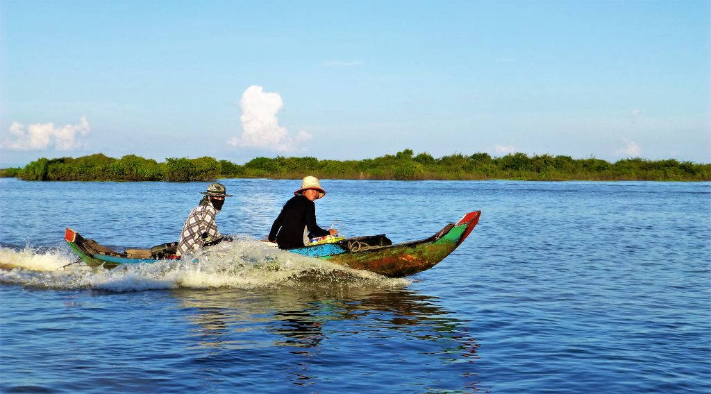 Drijvende stad op het Tonle Sap meer, Siem Reap - Cambodja