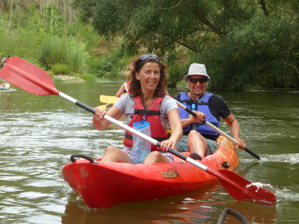 Kayakken op de rivier Ter