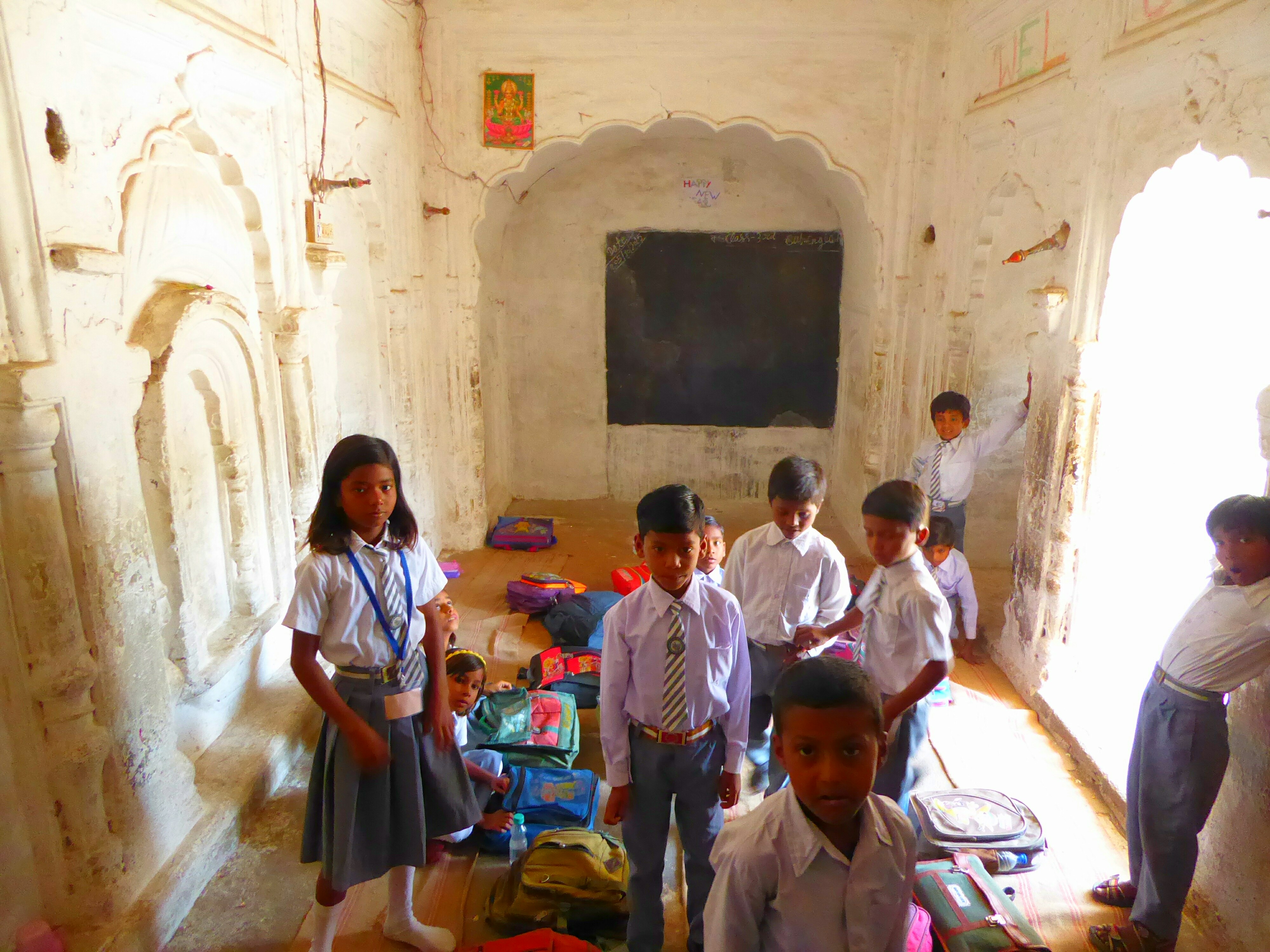 Donating to schools - Khajuraho - MP India Donating to schools - Khajuraho - MP India