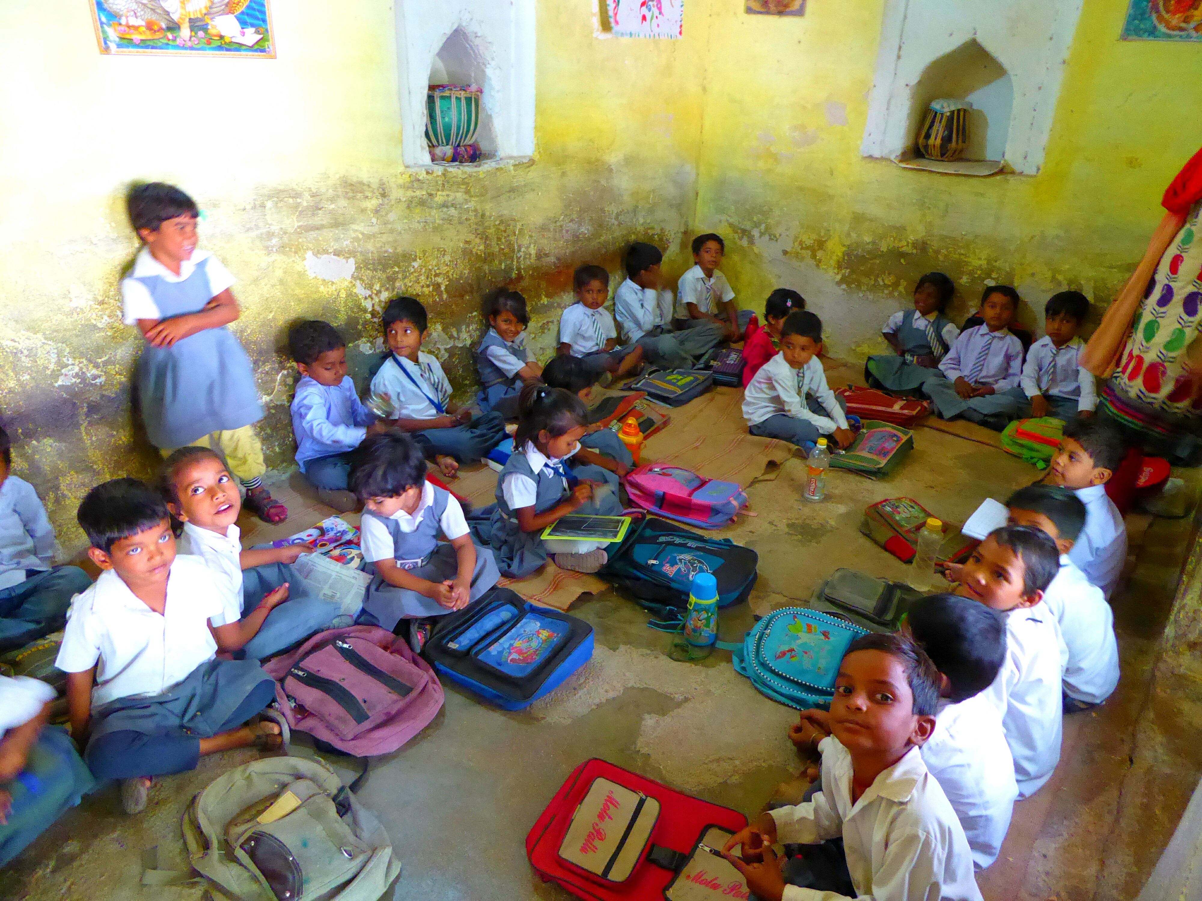 Donating to schools - Khajuraho - MP India Donating to schools - Khajuraho - MP India