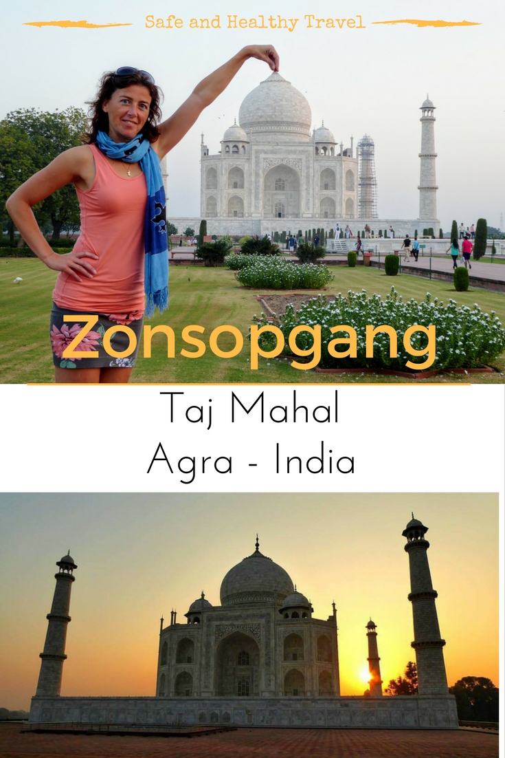Zonsopgang bij de Taj Mahal - Agra