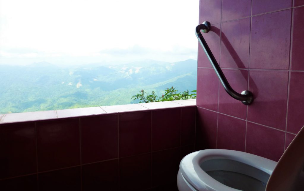 Best view!! Toilet in Laos