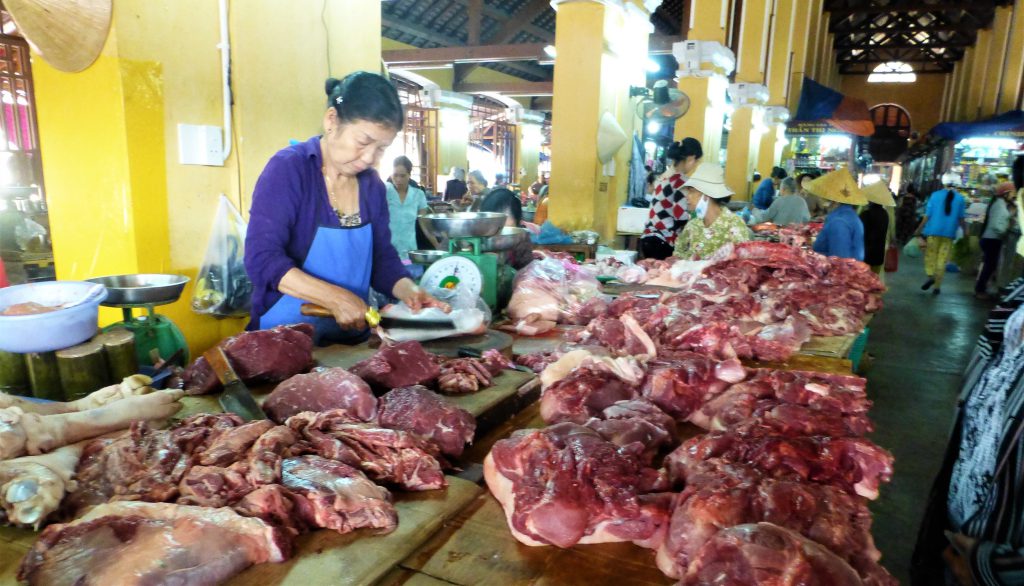 De markt in Hoi An, Vietnam