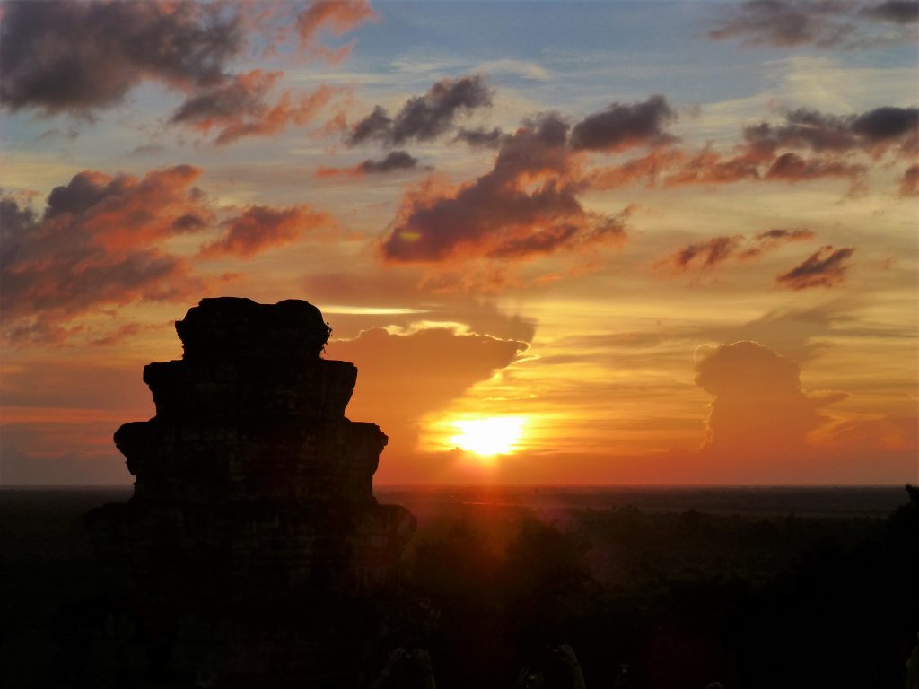 Zonsondergang, Cambodia - Siem Reap