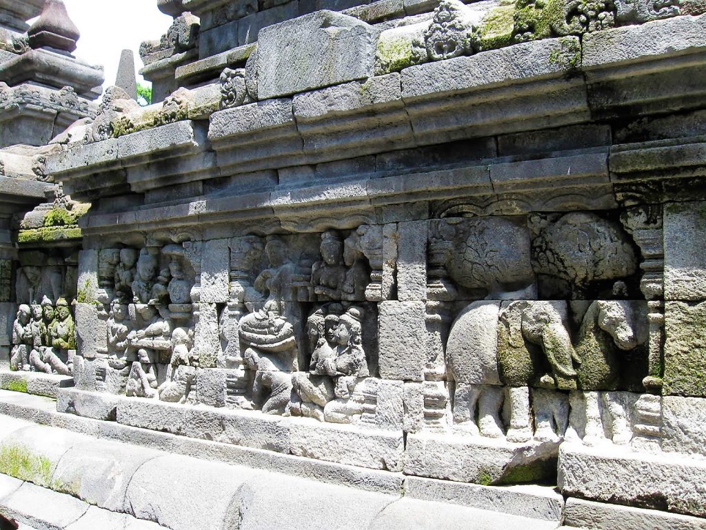 The Borobudur on Java, Indonesia