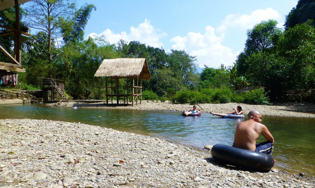 Tubing in Vang Vieng - Laos