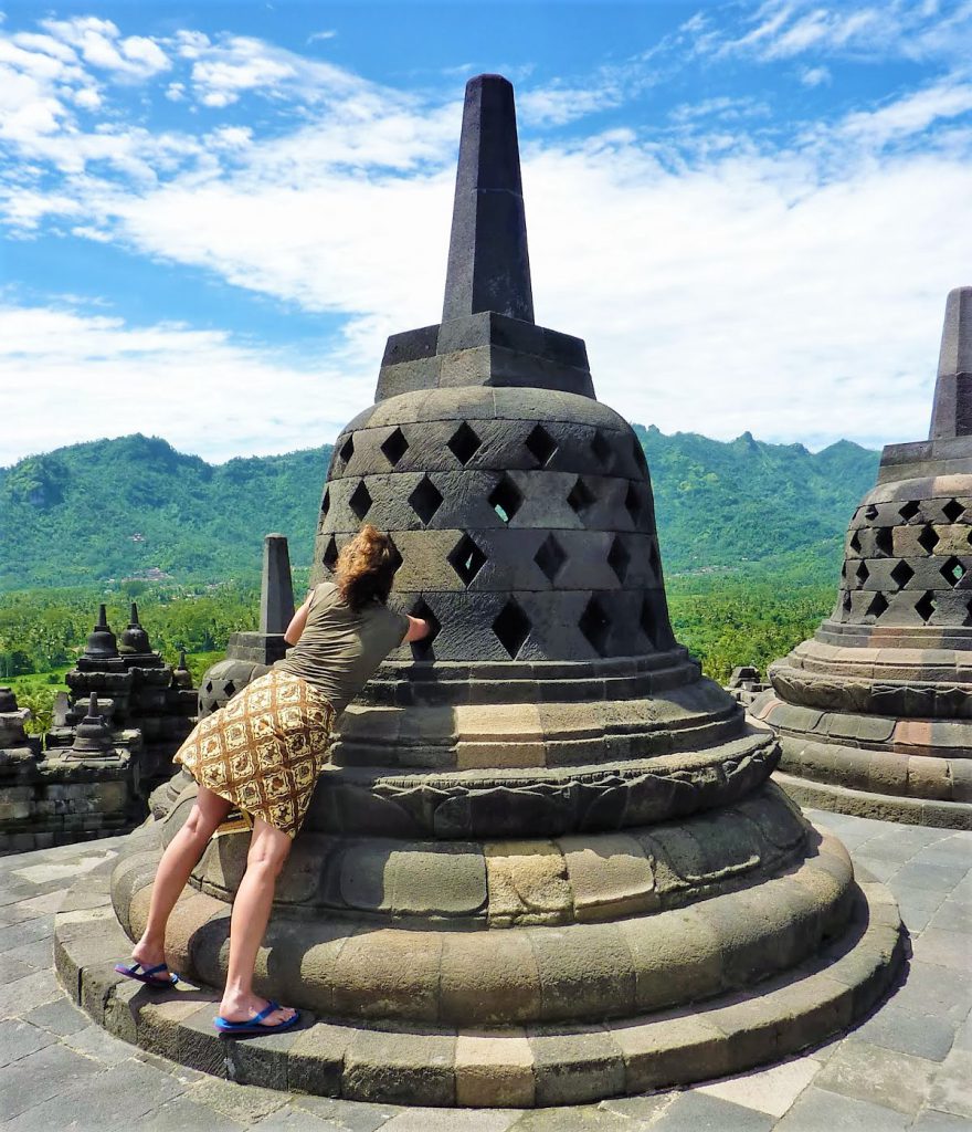 The Borobudur on Java, Indonesia