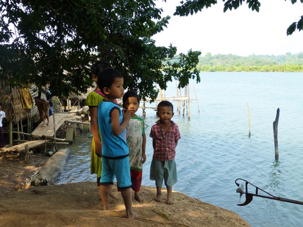 Fishermen village near Chaung Tha, Myanmar