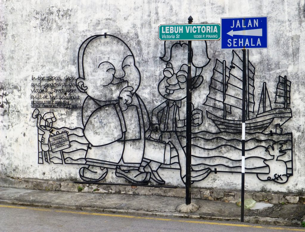 Georgetown en de geweldige streetart - Pulau Penang, Maleisië