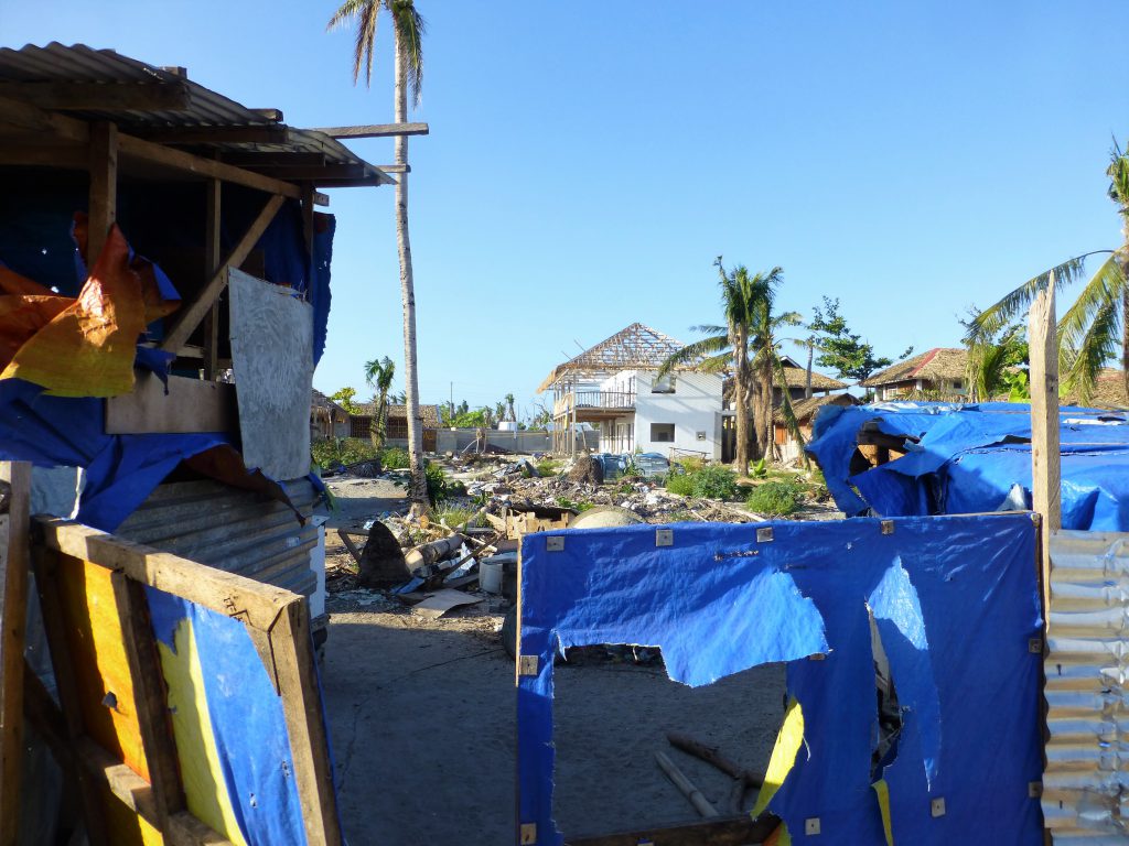 The desastrous results of the tyfoon Haiyan, Malapascua. Cebu -Phillipines