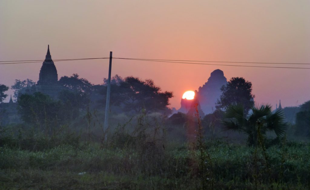 Walking To My First Sunrise at Bagan, Myanmar