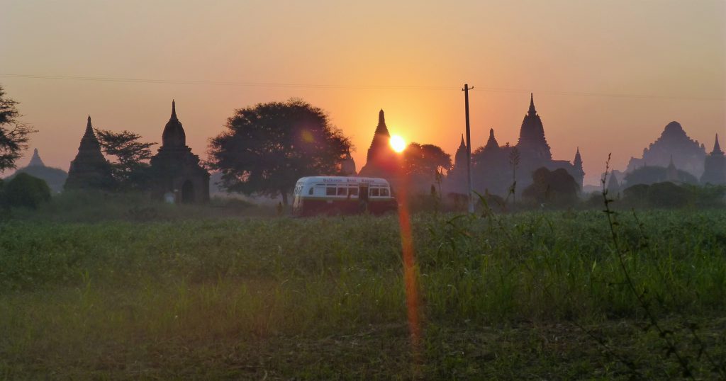 Walking To My First Sunrise at Bagan, Myanmar