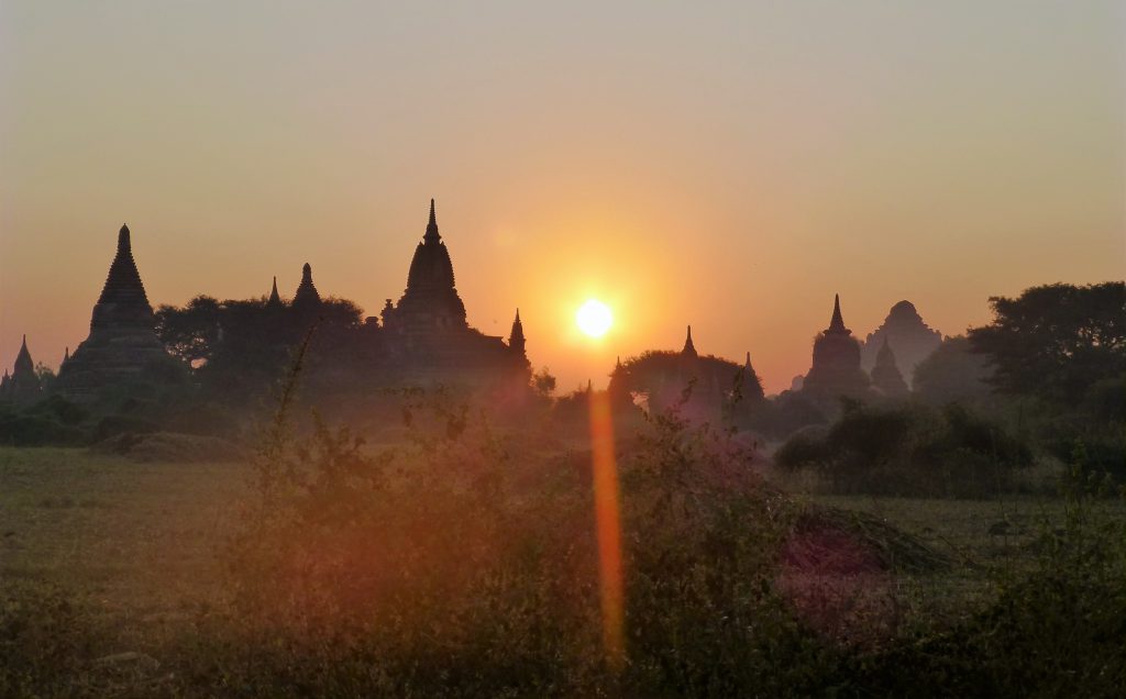 Walking To My First Sunrise at Bagan, Myanmar