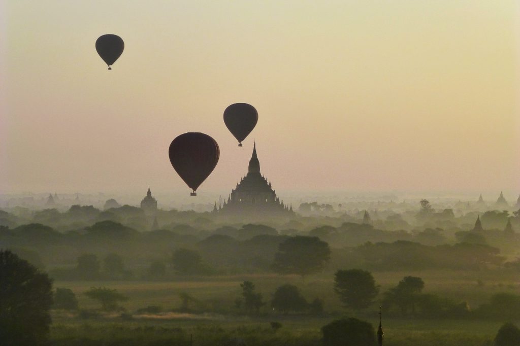 Walking To My First Sunrise at Bagan, Myanmar