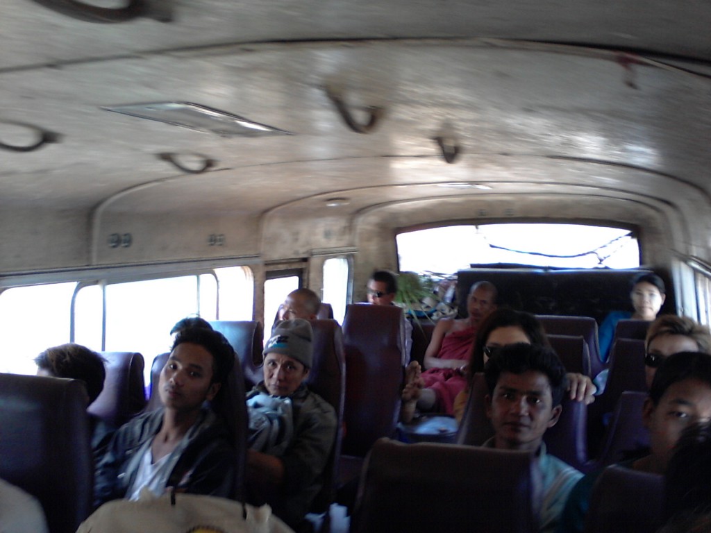 Local buses in Myanmar