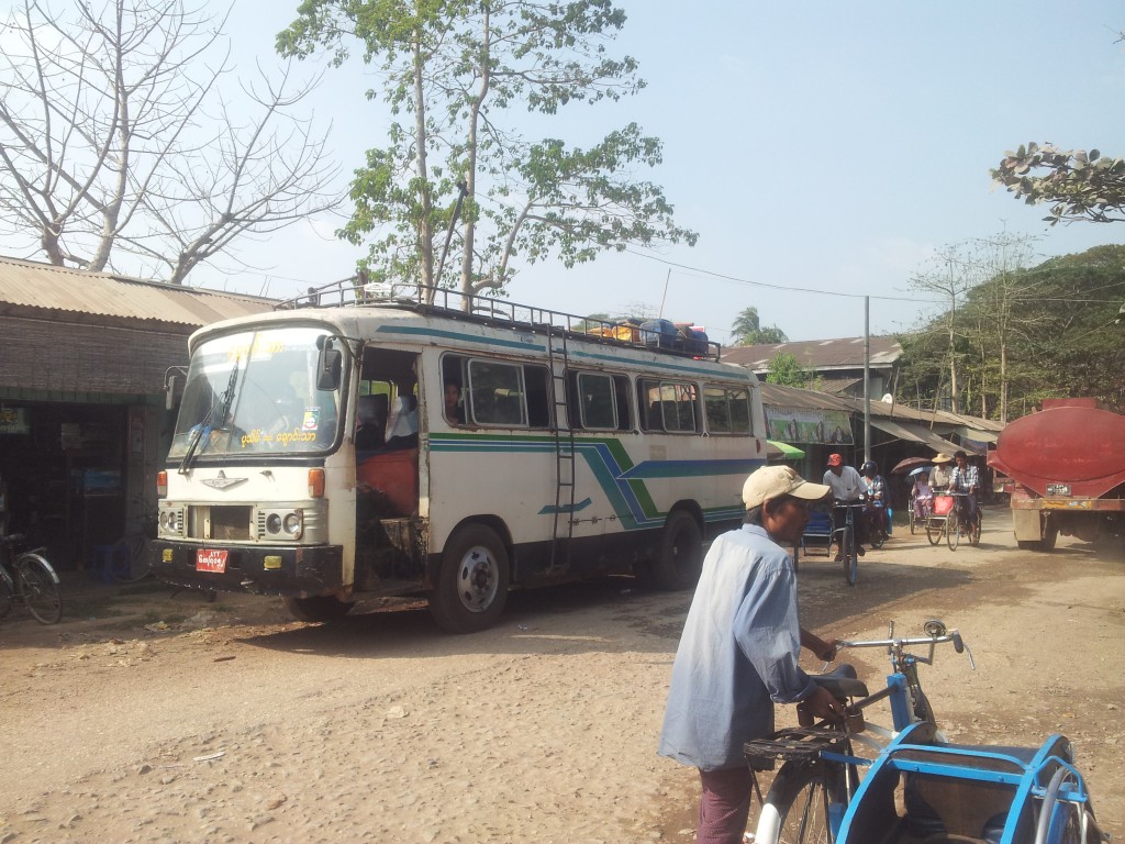 Local buses in Myanmar