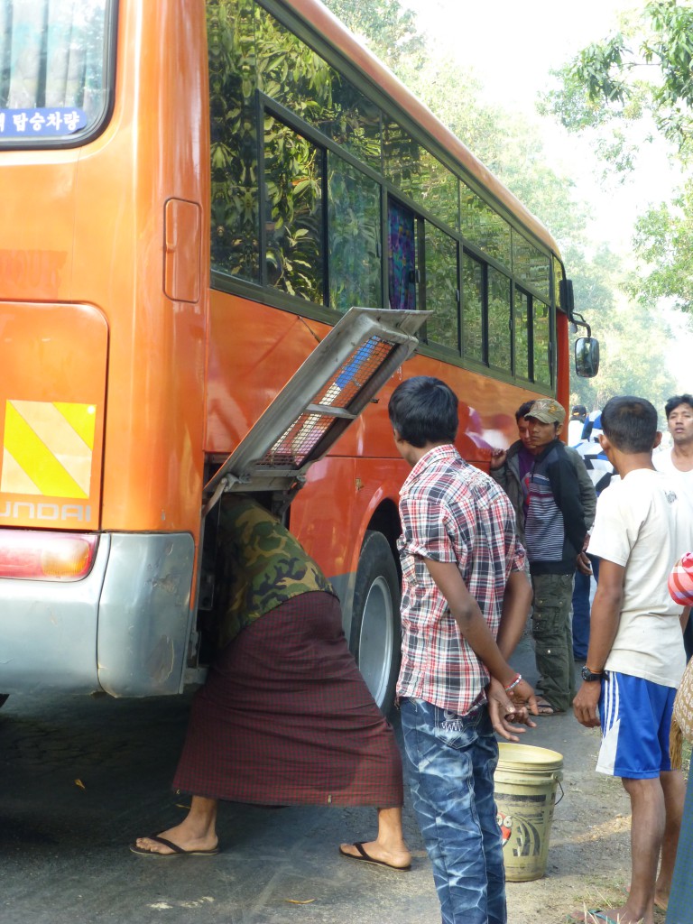 Local buses in Myanmar