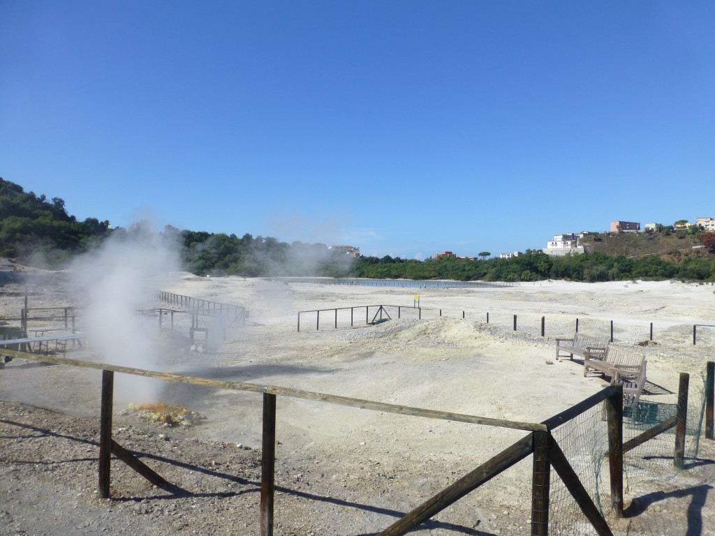 Climbing the Vesuvius at Ercolano, Italy