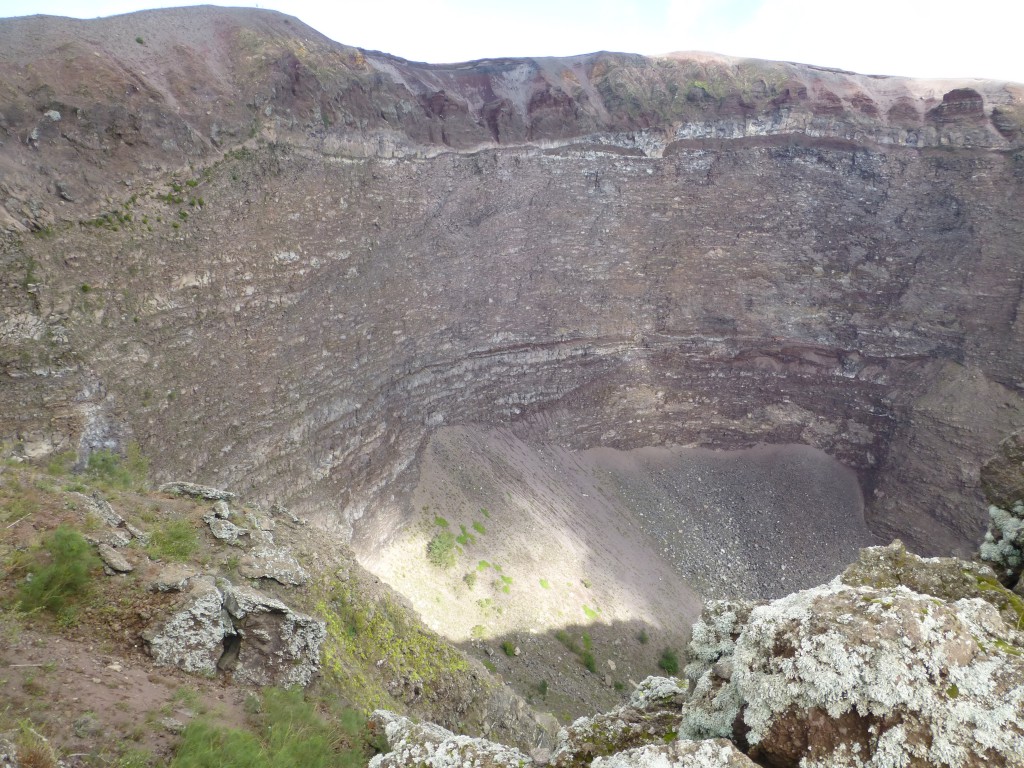 Climbing the Vesuvius at Ercolano, Italy