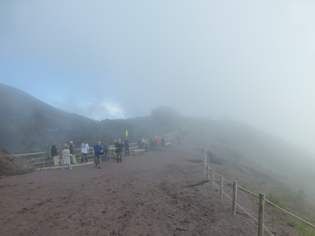 Climbing the Vesuvius at Ercolano, Italy