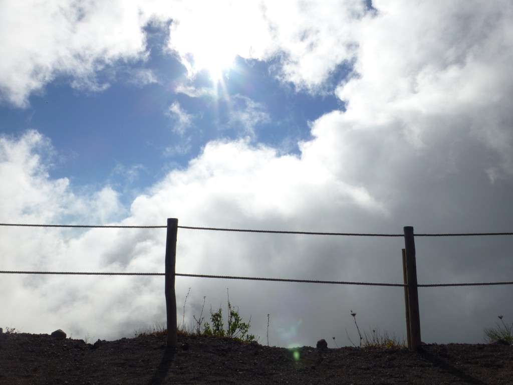 Climbing the Vesuvius at Ercolano, Italy