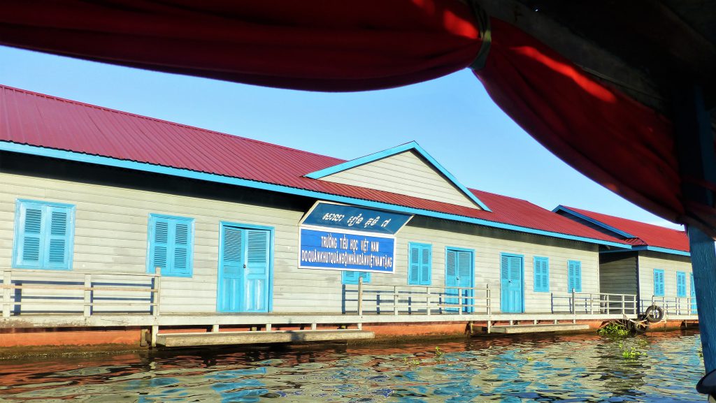 Drijvende stad op het Tonle Sap meer, Siem Reap - Cambodja