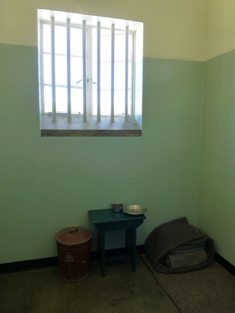 De cel van Mandela op Robbeneiland, Kaapstad
