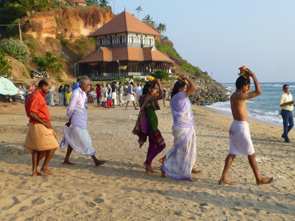 Puja on Papanasam - Varkala Beach - India