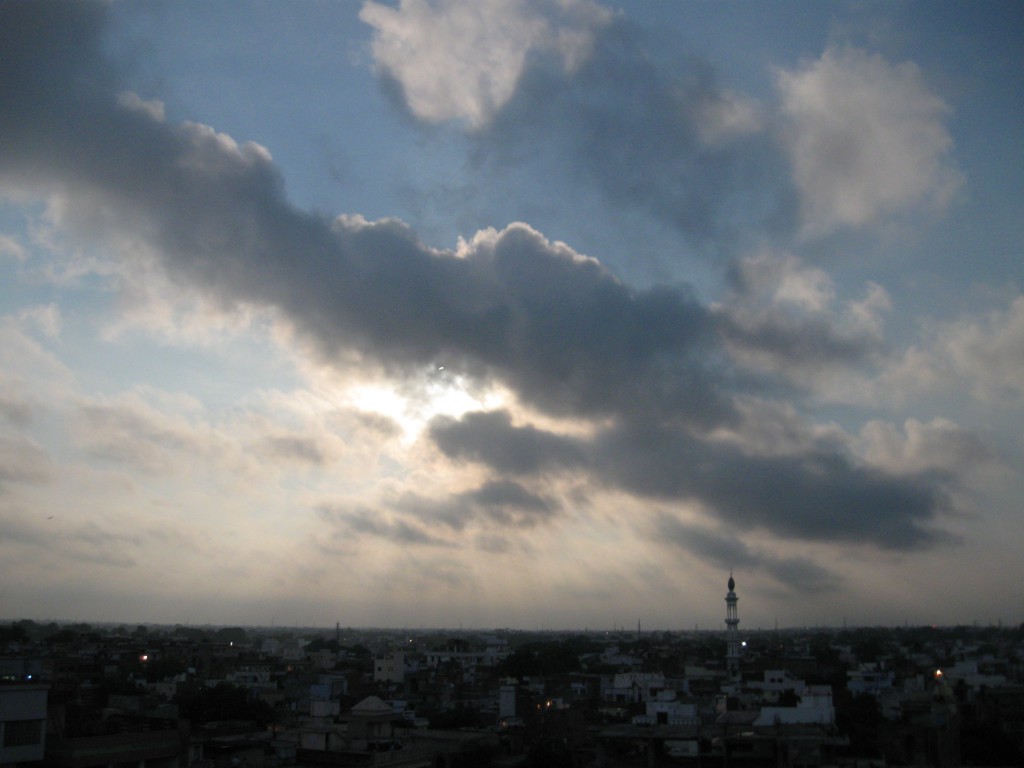 Eclipse at the Ganges