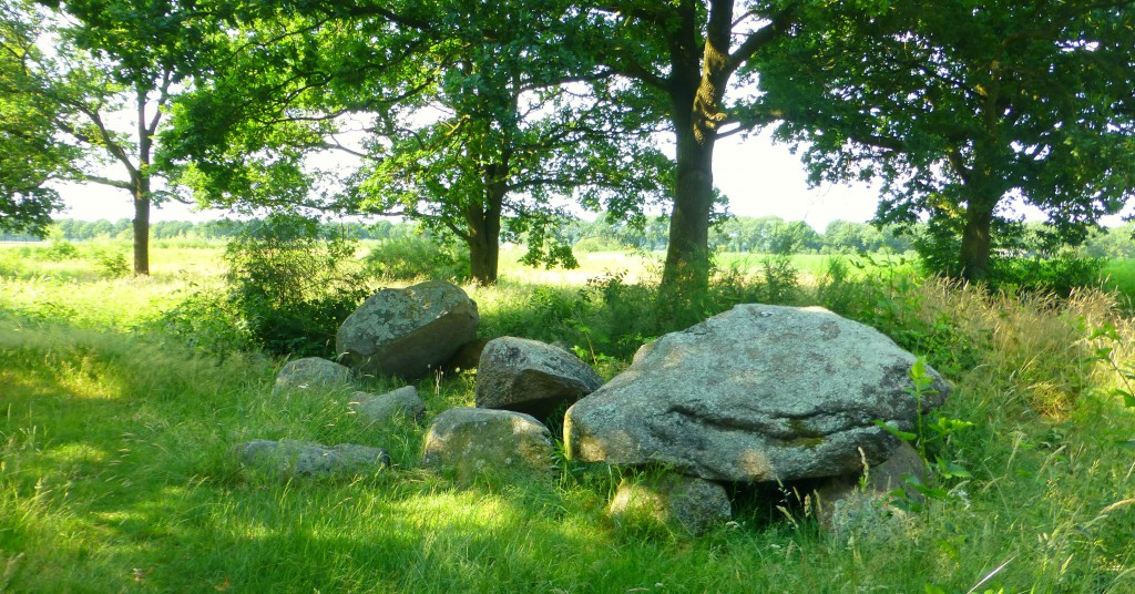 Op zoek naar de hunebedden in Drenthe, Nederland