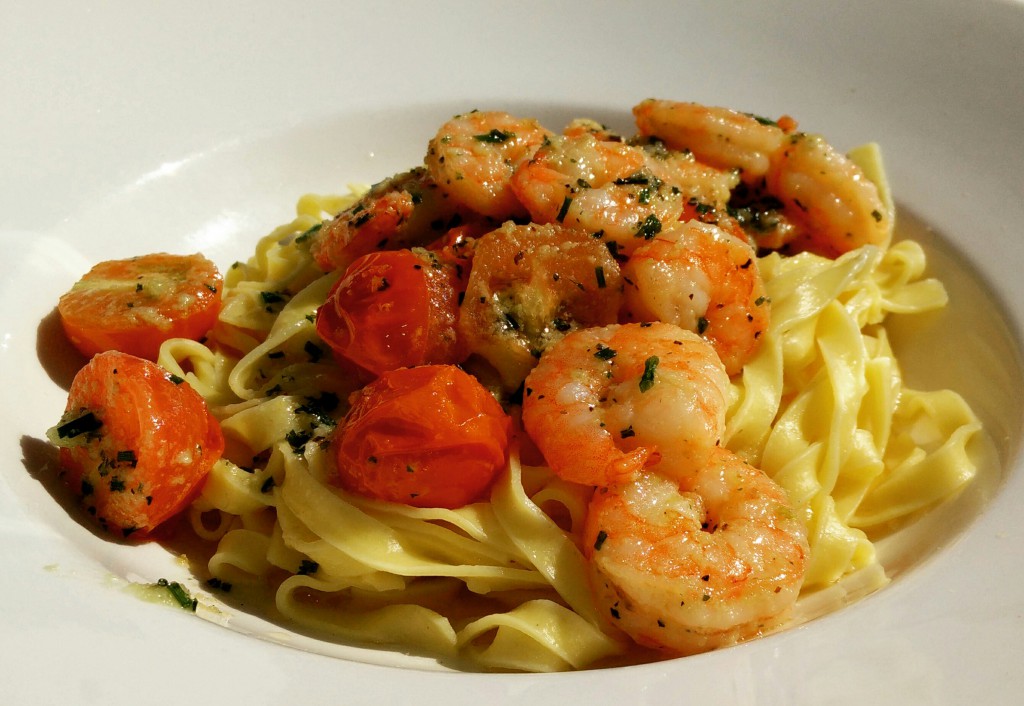 Pasta with Delicious Shrimps