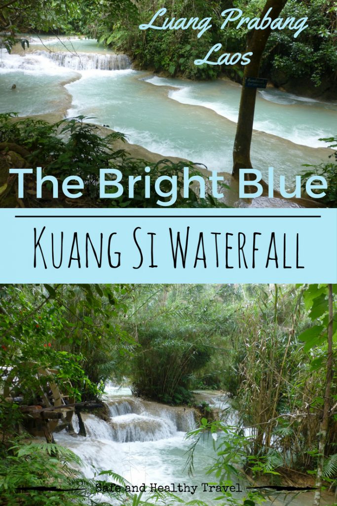 The Bright Blue Kuang Si Waterfall