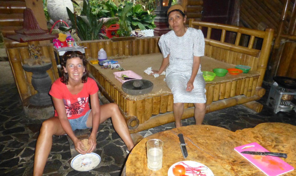 Old Fashion Coconut Cleaner - Cooking class at Juwita's Cafe