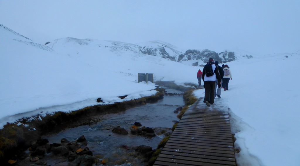 Snowy Landscape - bathing