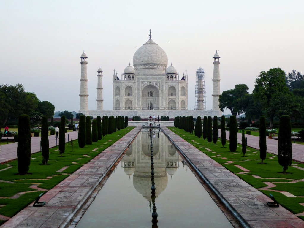 Zonsopgang bij Taj Mahal - Agra