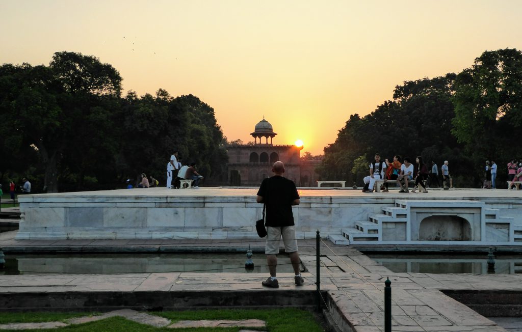 Zonsopgang bij Taj Mahal - Agra