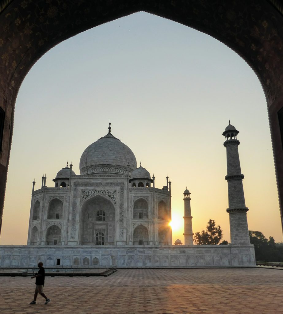 Zonsopgang bij Taj Mahal - Agra