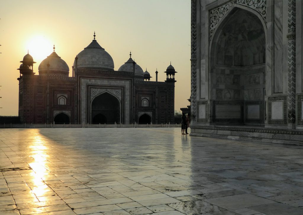 Zonsopgang bij Taj Mahal - Agra