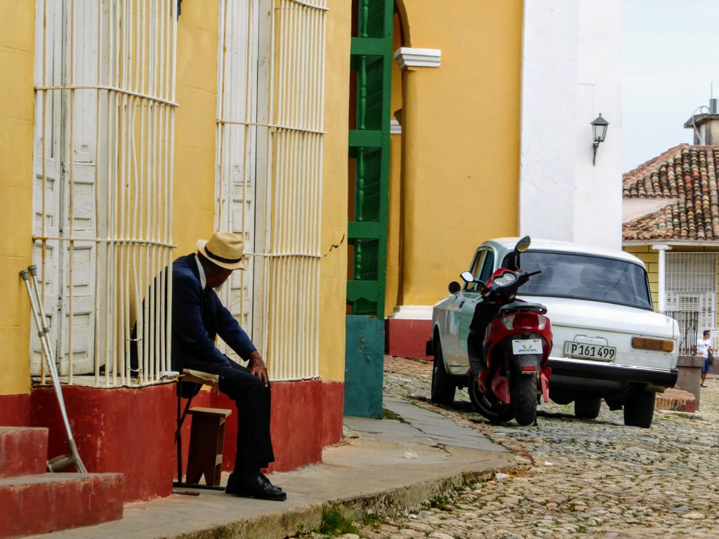 Walking in colourful Trinidad