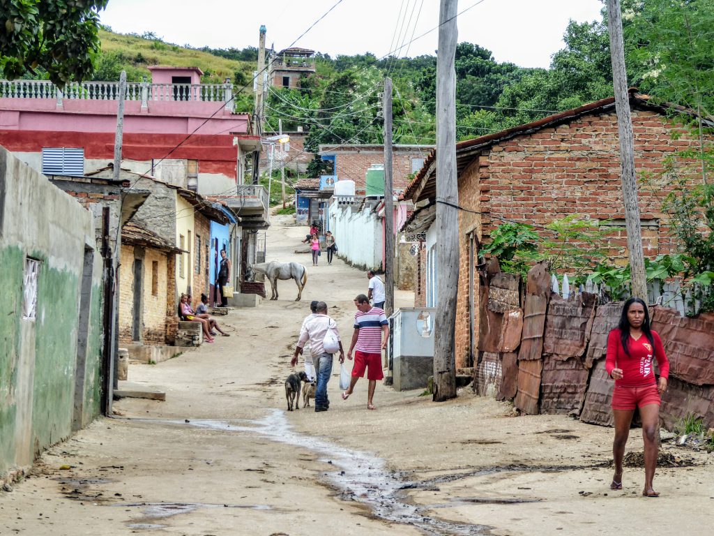 Walking in colourful Trinidad