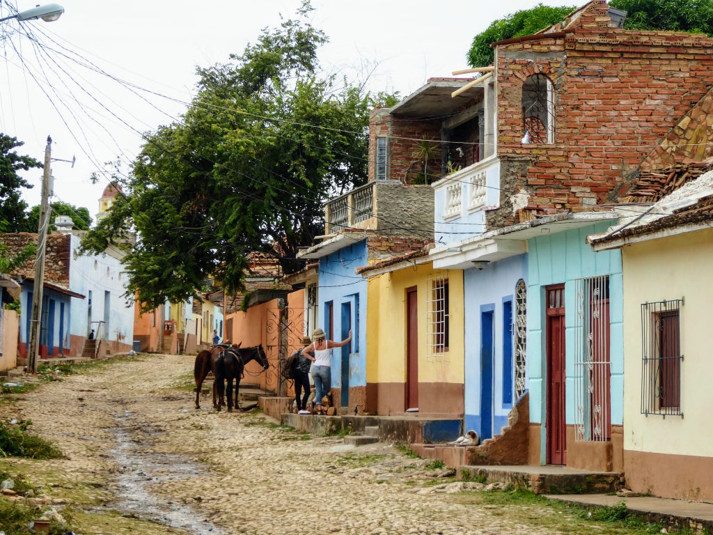 Walking in colourful Trinidad