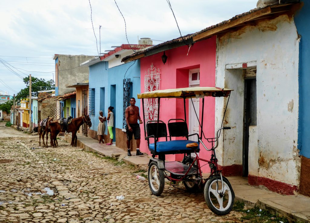 Walking in colourful Trinidad