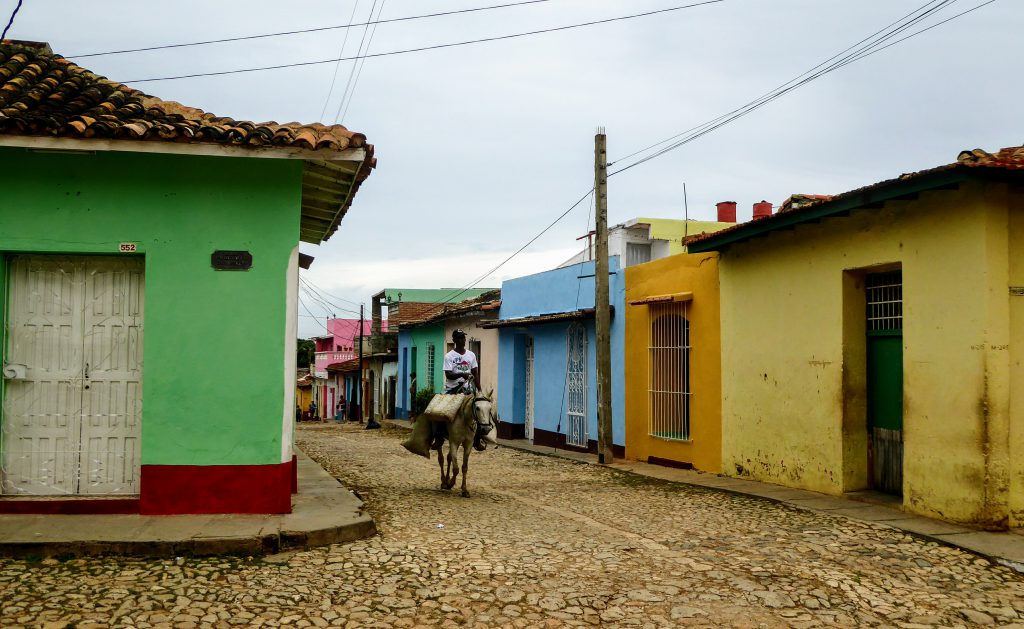 Walking in colourful Trinidad