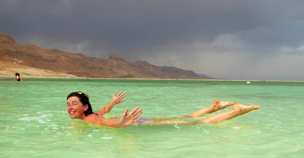 Floating in the Dead Sea - Ein Bokek, Israel(1)