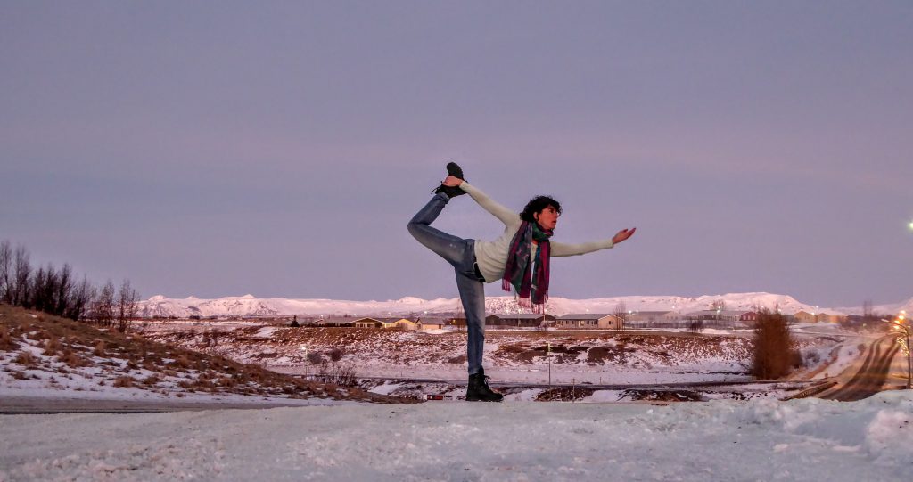 Yoga Pose - Iceland