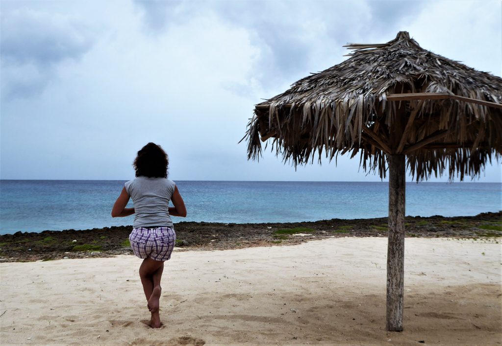 Yoga Pose at Cuba Beach