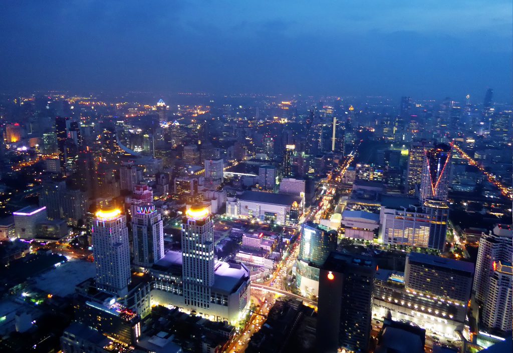 het uitzicht van Baiyoke Tower