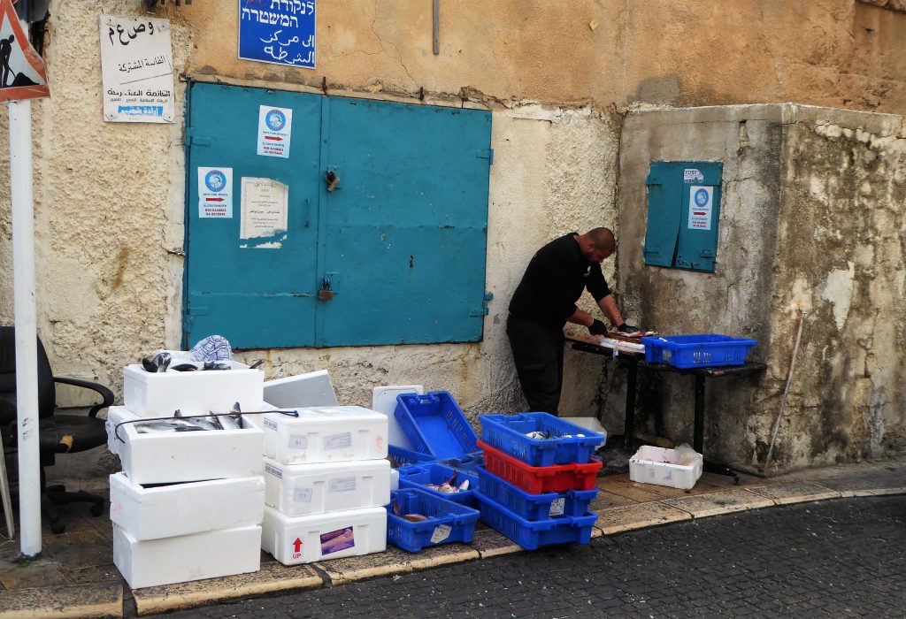 Slenteren in de oude stad Akko - Israël